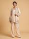 Off-White Embroidered Jacket Set With Intricate Thread Work