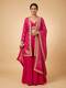 Pink Embroidered Jacket Set