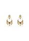 Ruby Kundan Statement Drop Earrings