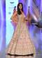 Charm Pink Rumi Lehenga Set In 3D Flower Motifs And Abla Embroidery, Crop Top Comes With The Similar Embroidery