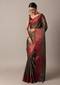 Black And Gold Banarasi Tunchui Silk Saree With Unstitched Blouse Piece
