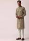 Radiant Yellow Silk Kurta Set For Men