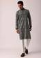 Elegant Black Silk Kurta Set For Men