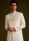 Ivory Embroidered Sherwani Set With Pearl Detailing