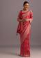 Pink Khaddi Georgette Woven Saree With Gotta Patti Border