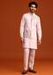 Pink Floral Embroidered Kurta Jacket Set