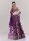 Purple Floral Printed Lehenga