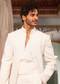 Ivory Hand Embroidered Indo Western Sherwani Set