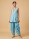 Sky Blue Draped Co-Ord Set