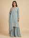 Skyfall Blue Sharara Set