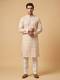 Soft Peach Embroidered Kurta Set