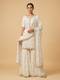 White Anarkali Suit