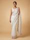 White Light Tone Embroidered Saree