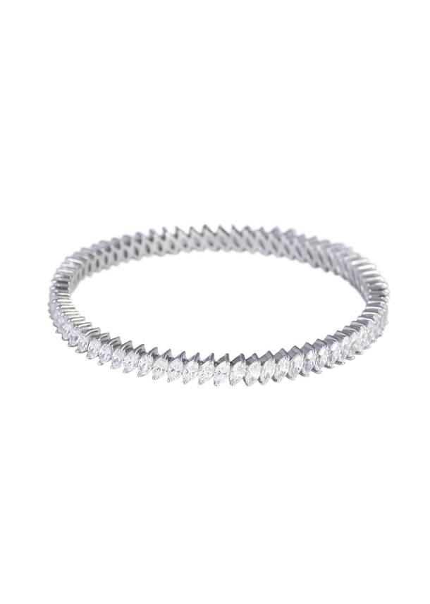 92.5 sterling silver white zirconia bangles-sg177853 3