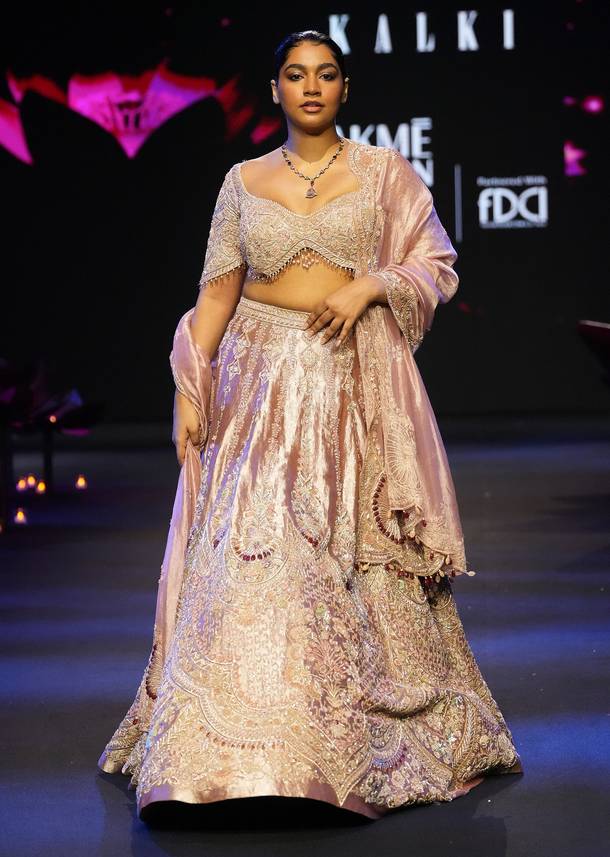 Orange Brocade Hand Work Lehenga Choli With Dupatta