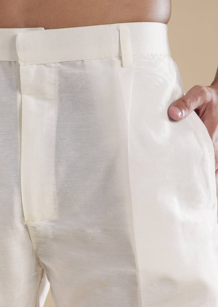 Pink Silk Kurta Set With Thread Resham Work