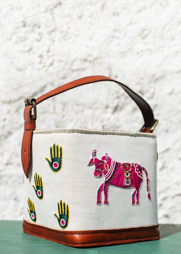 Handcrafted & hand embroidered leather bags