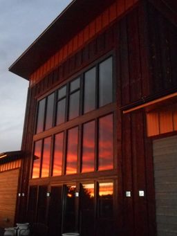 Glorious Sky Scapes and Ultra Efficient Passive Solar Energy from window walls of this contemporary off-grid home on 63 pristine acres
