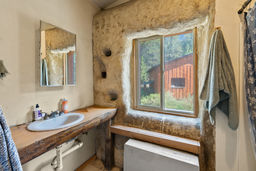 Bathroom #2 with natural plaster detail