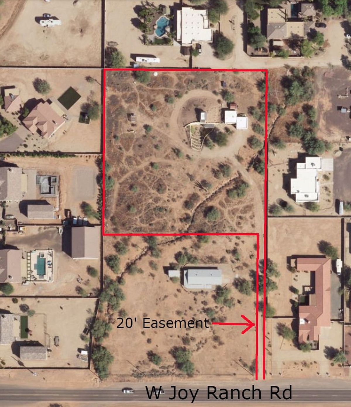 House sits back from road for peace and quiet.