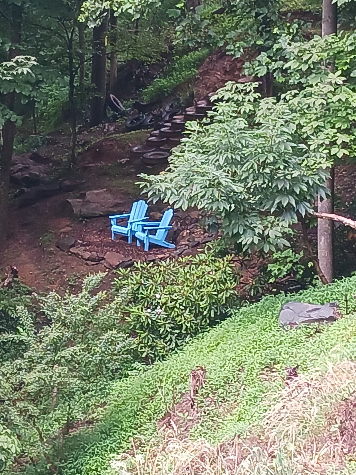 Creek sitting area