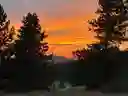 Sunset as seen from the kitchen