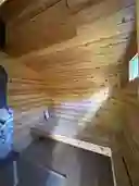 Sauna cedar benches
