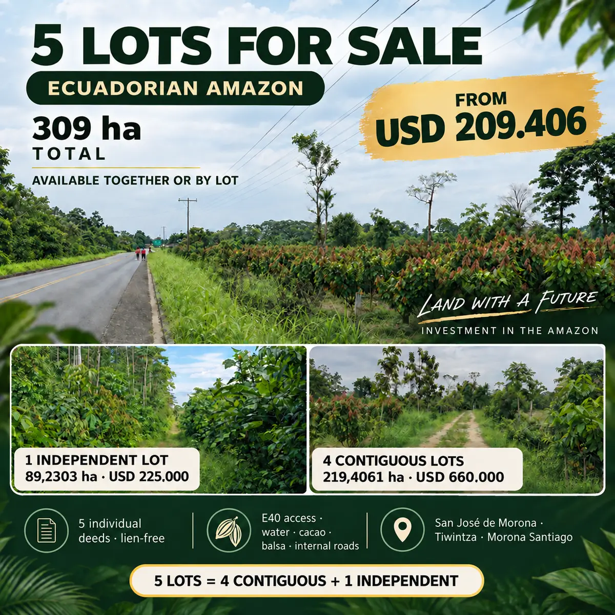Green Homes for Sale - Puerto Morona, None, Ecuador Green Home
