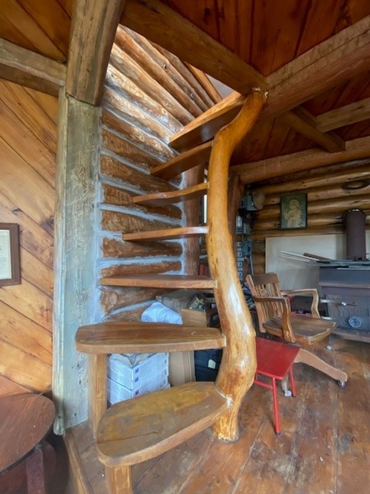 Stairs to the second bedroom