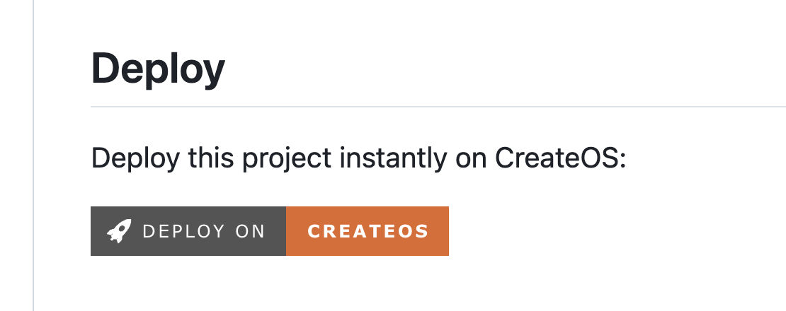 Add CreateOS deploy button to README