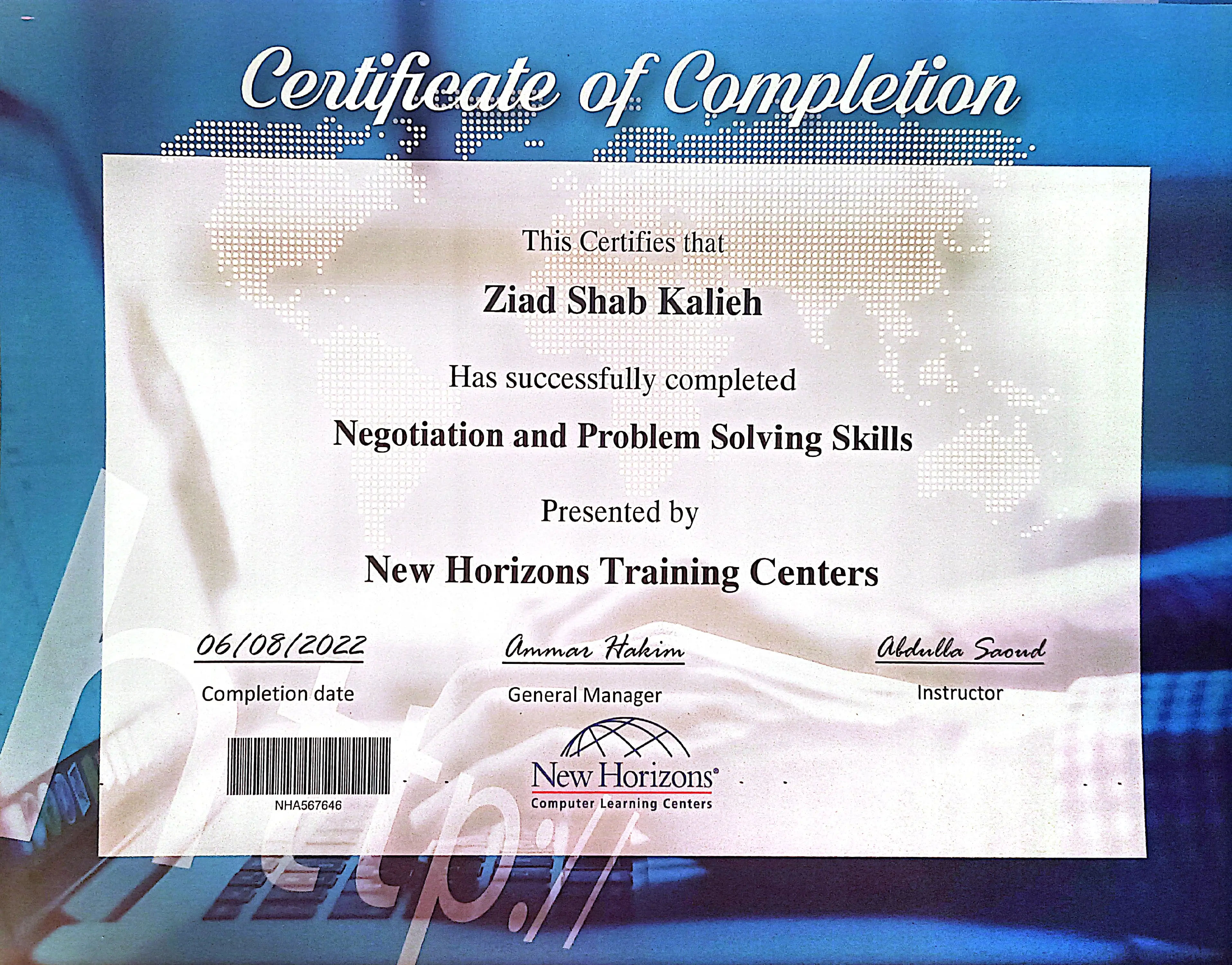 Negotiation and Problem Solving Skills Certificate