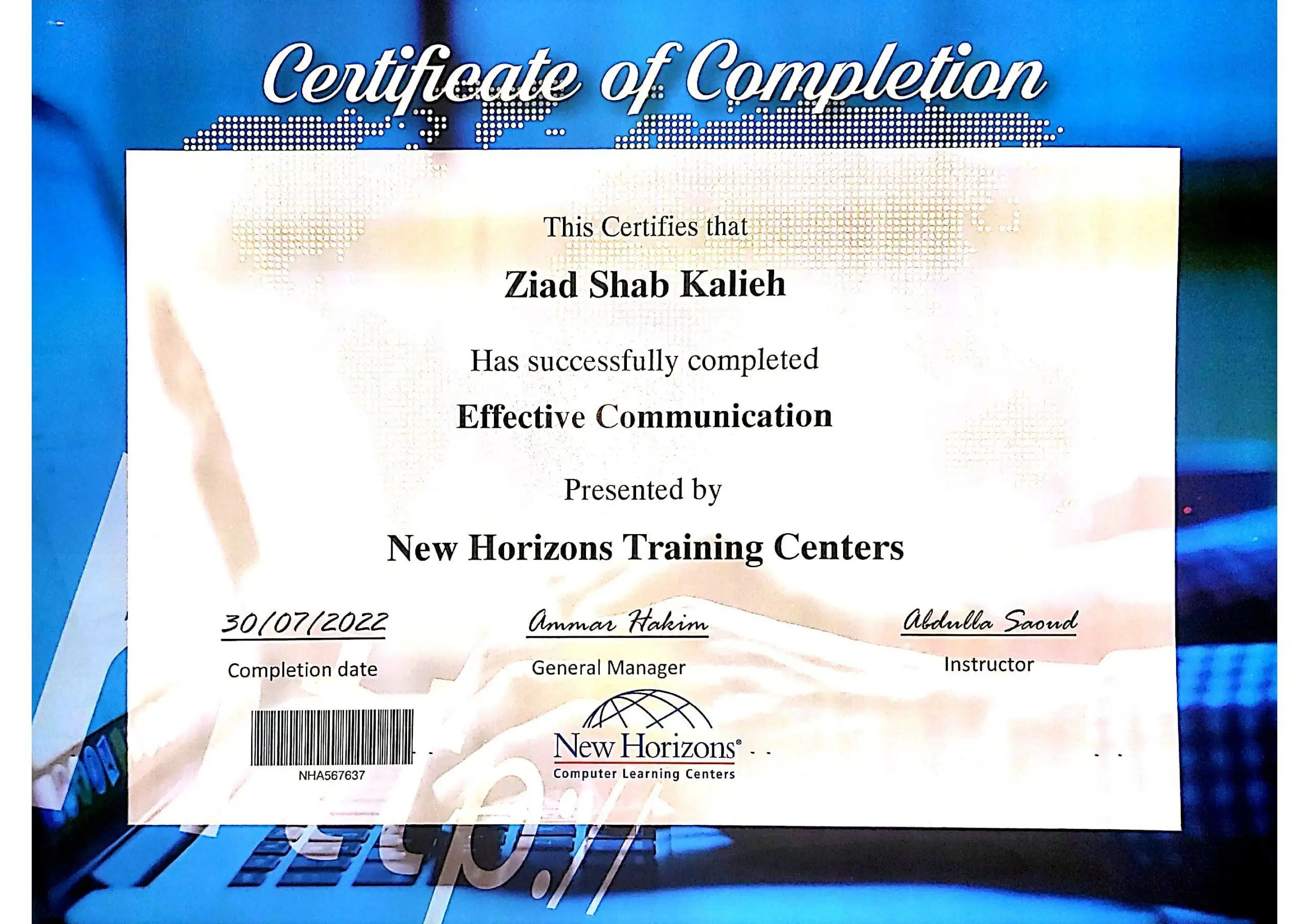Effective Communication Certificate