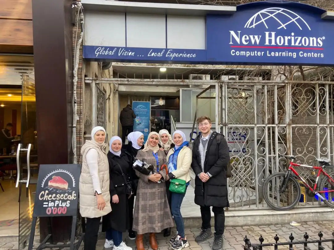 Final day group photo at New Horizons after completing the Turkish language course