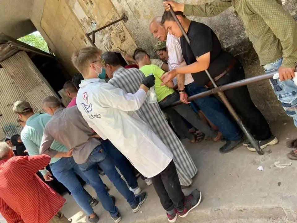 Community disinfection effort during COVID-19 to improve public safety in crowded areas