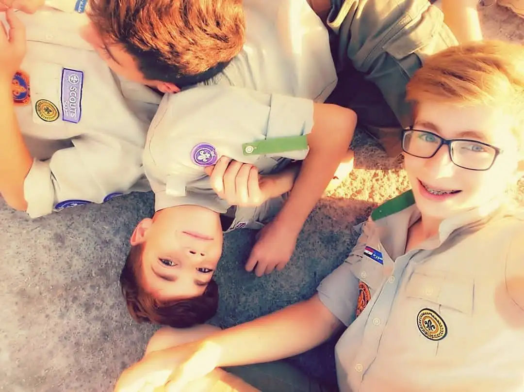 Scout camping activity
