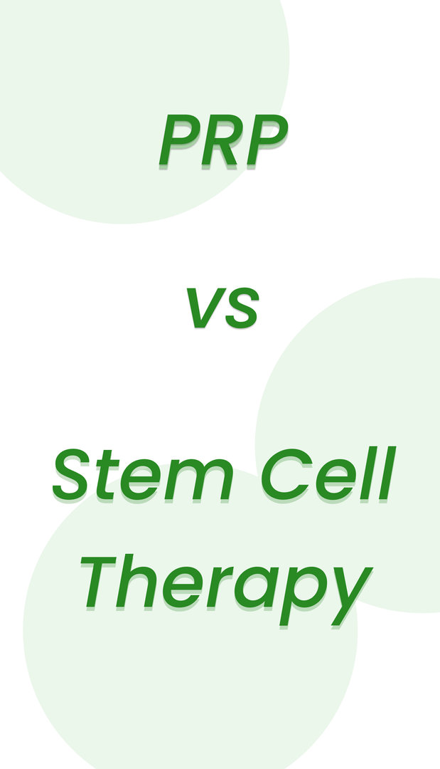 PRP vs. Stammzelltherapie