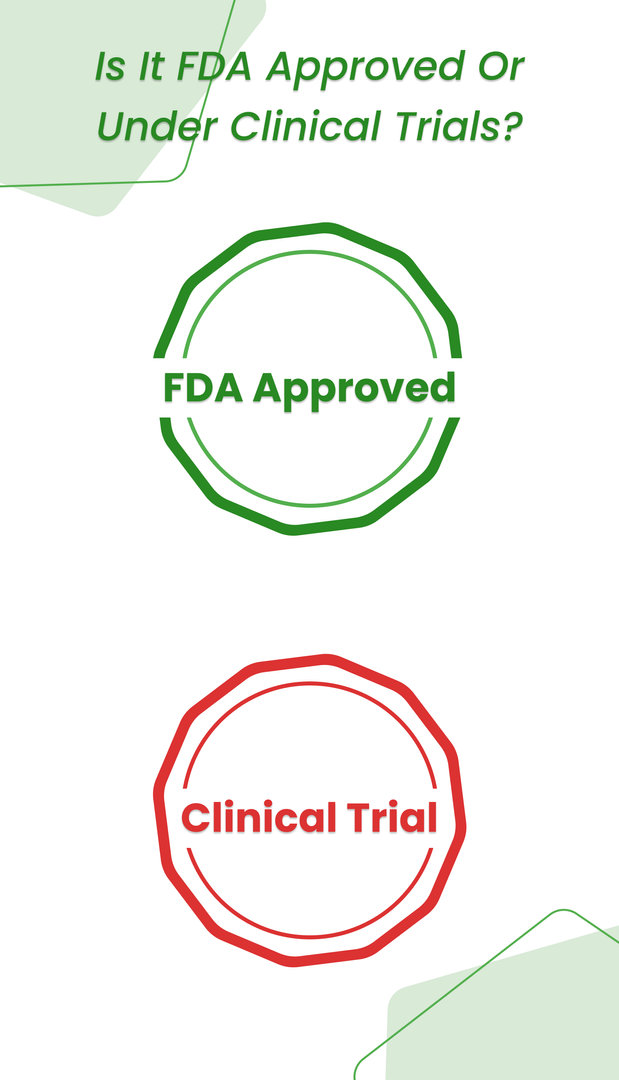 FDA approved or under clinical trials?