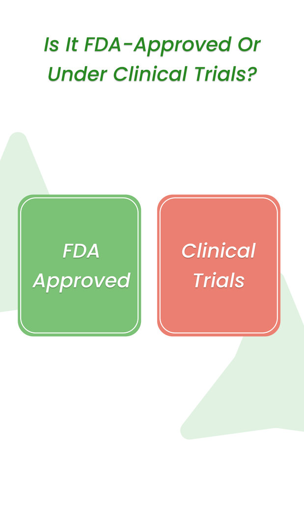 Is stem cell therapy for brain injury FDA approved or under clinical trials?