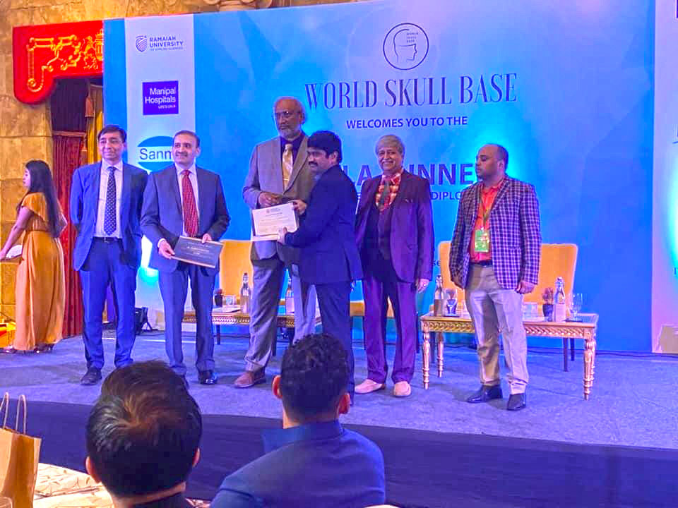 Award received by Dr. Pradeep.