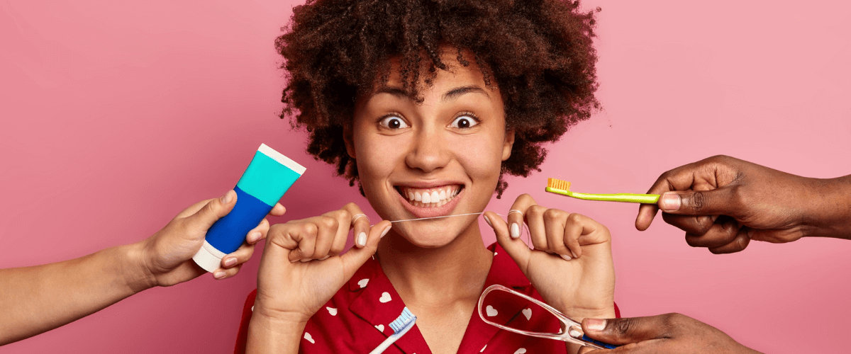 Teeth Flossing Teeth Flossing