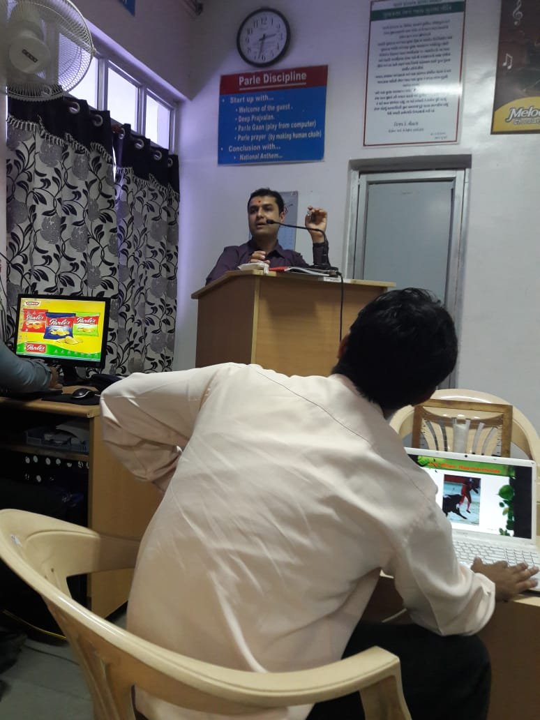 Dr. Dipesh at Parle India Pvt. Ltd for orientation program for the employees Dr. Dipesh at Parle India Pvt. Ltd for orientation program for the employees