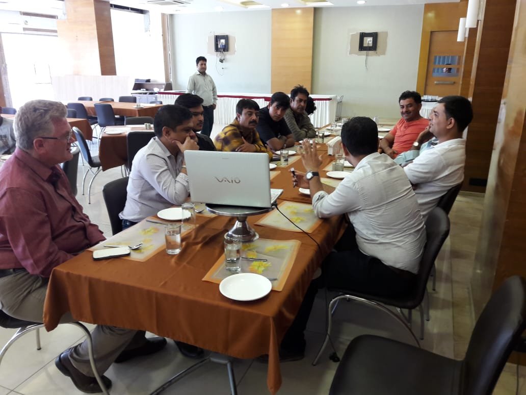 Dr. Dipesh explaining things to the Chemists of Bhuj Dr. Dipesh explaining things to the Chemists of Bhuj