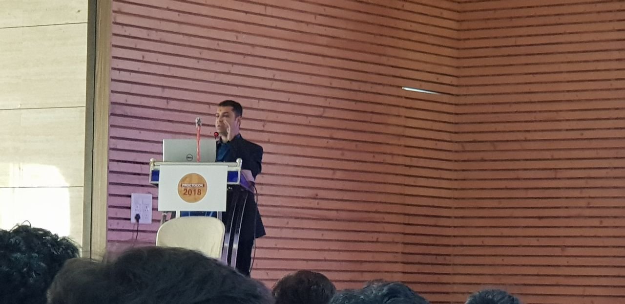 Dr. Dipesh giving a presentation on "Local Anesthesia for Piles My Experience" at a National Conference. Dr. Dipesh giving a presentation on "Local Anesthesia for Piles My Experience" at a National Conference.