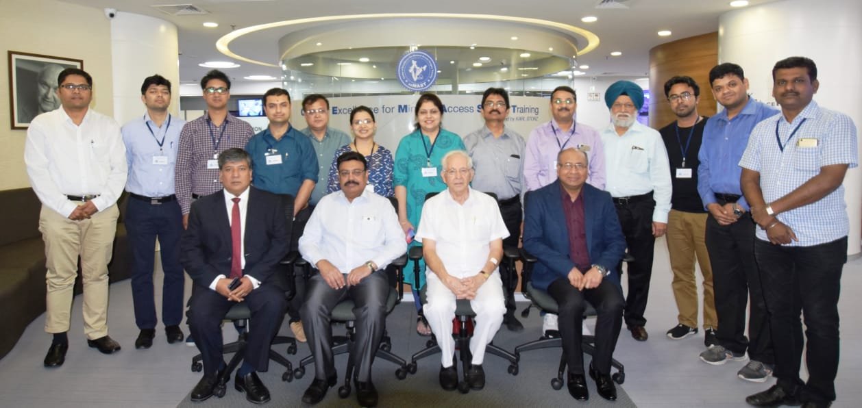 Dr Dipesh at the Centre of Excellence in Minimal Access Surgery Training held in Mumbai Dr Dipesh at the Centre of Excellence in Minimal Access Surgery Training held in Mumbai