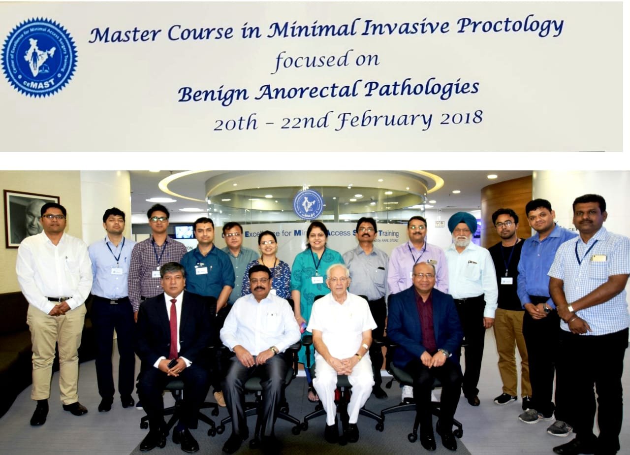 Dr. Dipesh at Centre of Excellence in Minimal Access Surgery Training held in Mumbai