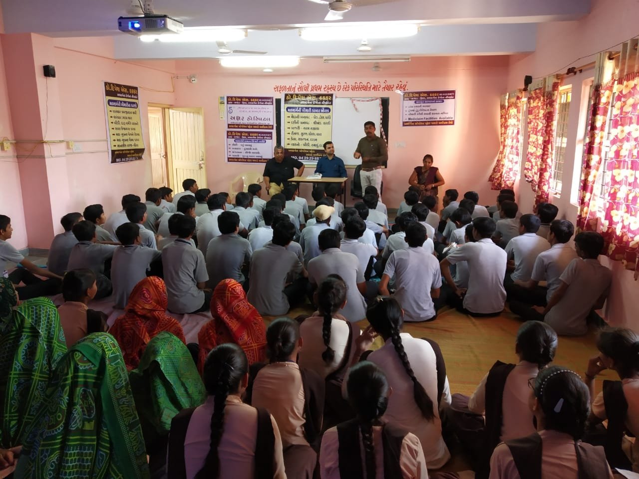 Dr. Dipesh at Awareness program ceremony in Ratnal Village.