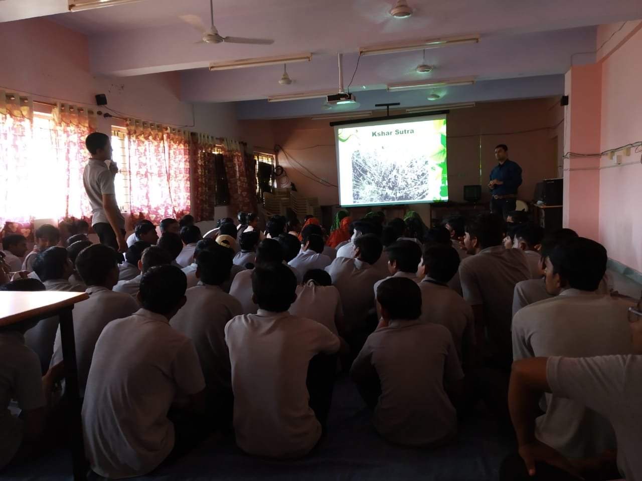 Dr. Dipesh explaining anorectal conditions to students