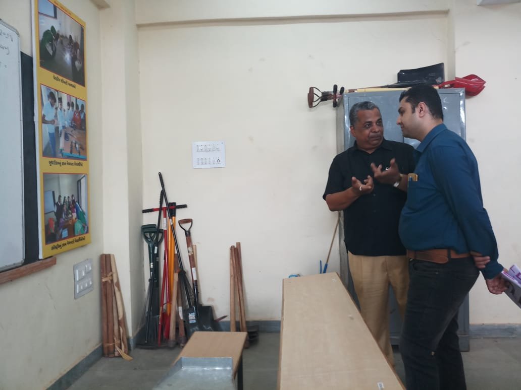 Dr. Dipesh at Government High School in Ratnal Village Dr. Dipesh at Government High School in Ratnal Village