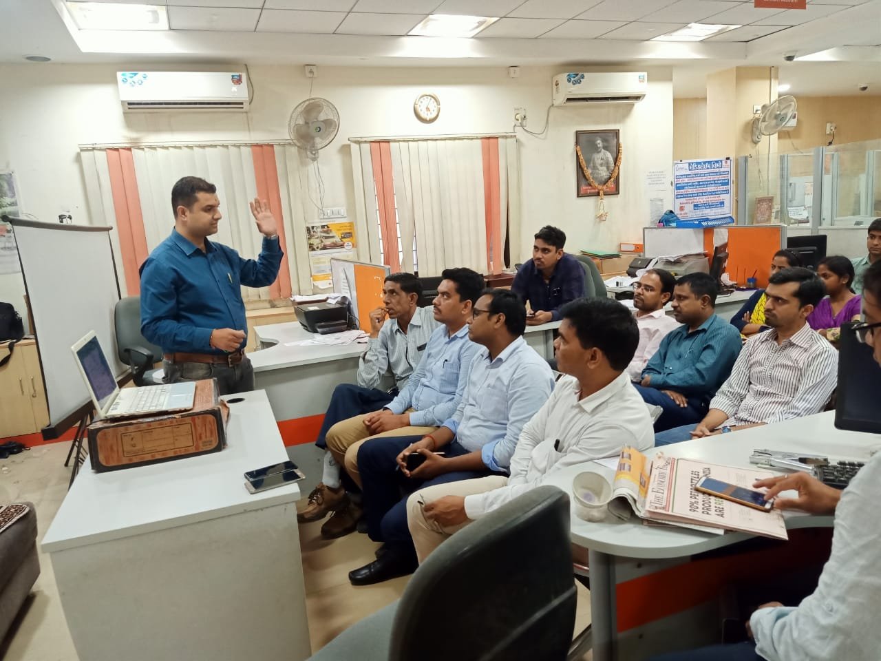 Dr. Dipesh at BOB, main branch in Bhuj Dr. Dipesh at BOB, main branch in Bhuj