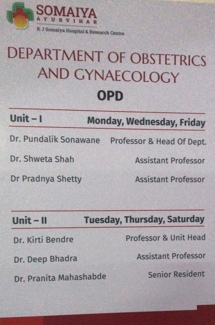 Dr. Shweta Shah - OPD Dr. Shweta Shah - OPD